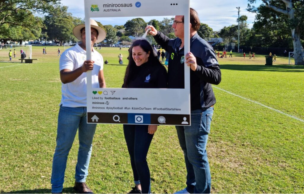Laura Cowell at a Sutherland Shire Football Association event